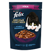 Влажный корм FELIX Мясные ломтики Утка 75г Влажный корм FELIX Мясные ломтики Утка 75г