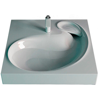 Раковина над стиральной машиной Флоу 60 белая Раковина над стиральной машиной Флоу 60 белая