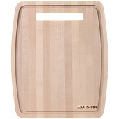 Доска разделочная с желобом, 30x25x0,8, массив березы 9513513 Доска разделочная с желобом, 30x25x0,8, массив березы 9513513