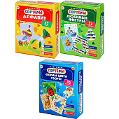 Игра развивающая Карточки-сортеры, микс Игра развивающая Карточки-сортеры, микс