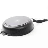 Сковорода 260мм Гранит а/п Blaсk Induction Pro съем.руч. 026802И