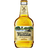  Пиво Старый мельник из Бочонка Мягкое светлое, пастеризованное 4,3% 0,45л ст/б 