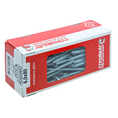  Саморезы универсальные оцинкованные ШУц 6,0х80мм, потайная голова, 75шт 