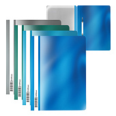  Скоросшиватель пластиковый А4 120/180 мкм ErichKrause Glossy Ice Metallic ассорти, 53288 