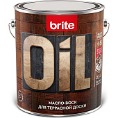 Масло-воск для террасной доски бесцветное BRITE FLEXX 2,5 л Масло-воск для террасной доски бесцветное BRITE FLEXX 2,5 л