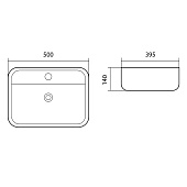Раковина накладная Вега 500х395х140 AQ5506-00 Aquatek Раковина накладная Вега 500х395х140 AQ5506-00 Aquatek