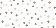  Кафель 50х25 Siluet белый мозаика GT125VG /Global Tile 