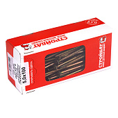  Саморезы универсальные желтые ШУж 5,0х100мм, потайная голова, 100шт 