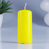  Свеча классическая 4х9 см  желтая 1192428 