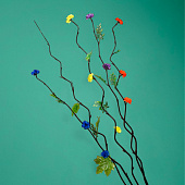 Интерьерный декор из бамбука, цветы пластик 200 см жёлтый 7779954 Интерьерный декор из бамбука, цветы пластик 200 см жёлтый 7779954