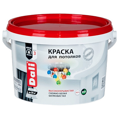  "DALI" краска акриловая для потолков - 2,5л. 