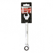  Ключ комбинированный трещоточный, 13мм, CrV, зеркальный хром, Matrix Professional 