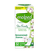 Ежедневные гигиенические прокладки MOLPED Pure&Soft 32шт. Ежедневные гигиенические прокладки MOLPED Pure&Soft 32шт.