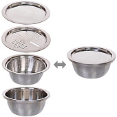  Набор посуды Дуршлаг,миска, терка,поднос 323-0415 