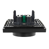 Розетка двойная встраиваемая с заземлением, цвет черный, IEK FORTE&PIANO Розетка двойная встраиваемая с заземлением, цвет черный, IEK FORTE&PIANO