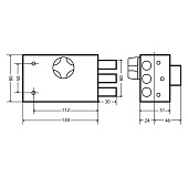 Замок накладной ЗН1-5А англ ключ АЛЛЮР Замок накладной ЗН1-5А англ ключ АЛЛЮР
