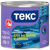 Эмаль ПФ-115 ДЛЯ МЕТАЛЛА И ДЕРЕВА белая глянцевая 1,9кг/Текс