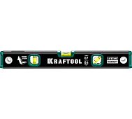 Уровень коробчатый фрезерованный, алюминиевый, 400мм Kraftool 3 глазка (1 зеркальный)