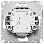 Выключатель встраиваемый 2 клавиши, цвет черный, EKF Эпика Выключатель встраиваемый 2 клавиши, цвет черный, EKF Эпика