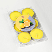  Набор свечей чайных ароматических, 6 шт, лимон 831895 