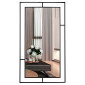 Зеркало интерьерное настенное в прямоугольном корпусе из металла 80х45 см черный 8045-Z1 Зеркало интерьерное настенное в прямоугольном корпусе из металла 80х45 см черный 8045-Z1