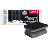 Губки для посуды YORK Графит профильные 5шт. 031060