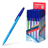 Ручка шариковая ErichKrause R-301 Neon Stick синяя 0,7мм, стержень 140мм 53342