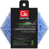  Набор губок для мытья тефлоновой посуды  GRIFON , 2 шт. 900-008 