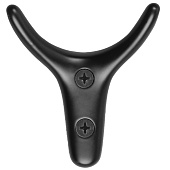 Крючок мебельный CAPPIO YAK, двухрожковый, цвет черный 9617941 Крючок мебельный CAPPIO YAK, двухрожковый, цвет черный 9617941