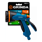 Поливочный пистолет, 8 режимов, двухкомпонентный ,GRINDA B-8 429110 Поливочный пистолет, 8 режимов, двухкомпонентный ,GRINDA B-8 429110
