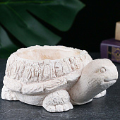 Фигурное кашпо "Черепаха" слоновая кость, 14х8х10см 9801959 