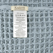  Комплект вафельных  полотенец "KARNA" GOFRE  50х90-70х140 см 1/2 (Бирюзовый) 
