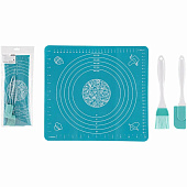 Набор для выпечки CLASSICA 3 предмета: кисточка, лопатка, коврик (силикон) 103587 Набор для выпечки CLASSICA 3 предмета: кисточка, лопатка, коврик (силикон) 103587