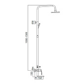  Душевая система Dyno со смесителем GA9009SMD07C Gross Aqua 