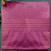  Полотенце Маруся, 50х90 см, махра, пыльная роза 