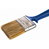 Кисть плоская Лаки 50х12мм, синтетическая щетина, синяя пластиковая ручка, АКОР Кисть плоская Лаки 50х12мм, синтетическая щетина, синяя пластиковая ручка, АКОР
