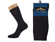  Мужские носки  OMSA COMFORT 303 (микроплюш) зима Nero 45-47 
