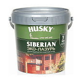 Защит. декор. покрытие HUSKY SIBERIAN ЭКО-ЛАЗУРЬ полуматовый кофейное дерево 0,9л