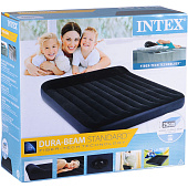 Intex Кровать надувная с подголовником КИНГ, 183x203x25см, арт.64144 Intex Кровать надувная с подголовником КИНГ, 183x203x25см, арт.64144