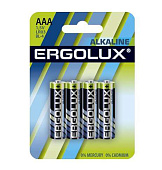 Батарейка LR03 Alkaline (4шт) Ergolux 11744 Батарейка LR03 Alkaline (4шт) Ergolux 11744