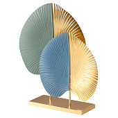  Сувенир металл "Крупные листья" синий 7,5х26х27,3 см   10707392 