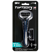  Станок для бритья TOPTECH 3 RAZOR MAN PROFESSIONAL +2 кассеты (совместимы с Мак3) 