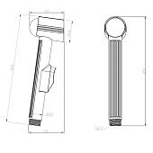Лейка для гигиенического душа HHS130 ESKO Лейка для гигиенического душа HHS130 ESKO