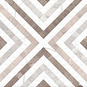  Плитка  50х25 Siluet белый орнамент GT123VG /Global Tile (1,375м2) 