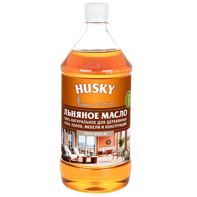  Масло льняное  HUSKY  1л 