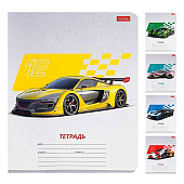 Тетрадь 12л клетка скругленные углы Автоспорт серия, 12Т5В1 Тетрадь 12л клетка скругленные углы Автоспорт серия, 12Т5В1
