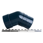 Колено 72° Docke PREMIUM, Графит Ral:7024