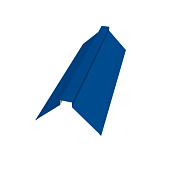 Планка конька фигурного 0,4х150х150 L=2м ( RAL 5005 Сигнальный синий) Планка конька фигурного 0,4х150х150 L=2м ( RAL 5005 Сигнальный синий)