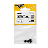 Винты установочные 6х6мм 4 шт Винты установочные 6х6мм 4 шт