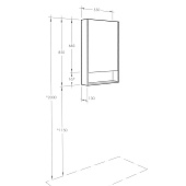 Шкаф-зеркало Сканди 55 белый/дуб рустикальный 1A252102SDZ90 Акватон Шкаф-зеркало Сканди 55 белый/дуб рустикальный 1A252102SDZ90 Акватон